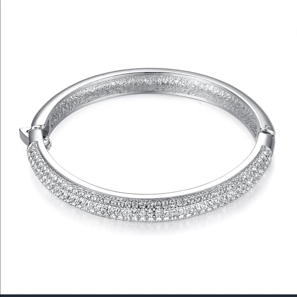 Encrusted Bangle With Swarovski Crystals